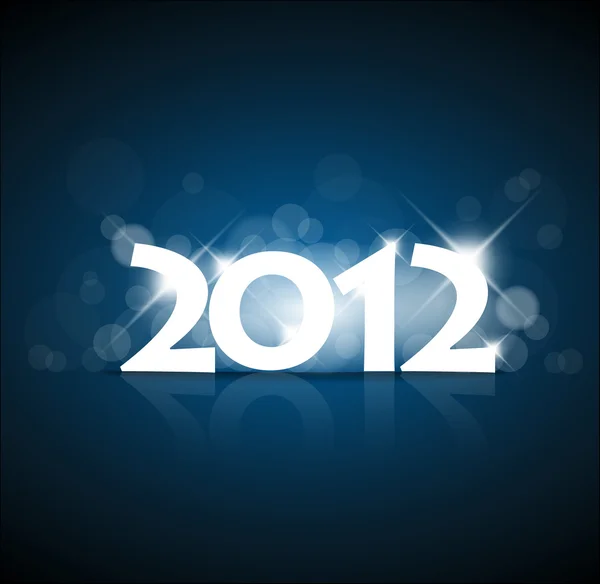 Yeni yıl kartı 2012 — Stok Vektör
