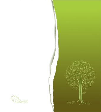 Vintage abstract tree drawing clipart