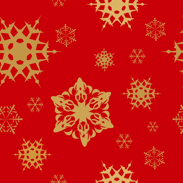 Winter - red christmas seamless pattern — Stock Vector