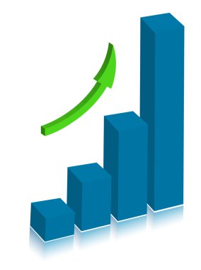 graph displaying the forecast clipart