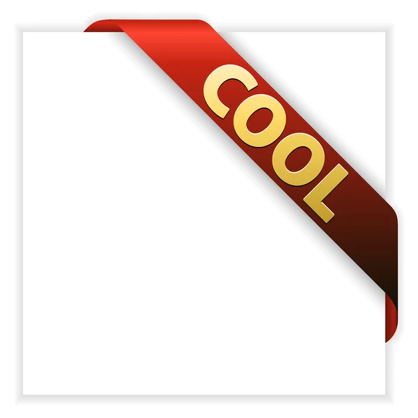 Cool rode hoek lint — Stockvector