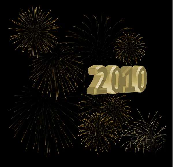 New Year 2010 — Stock Vector