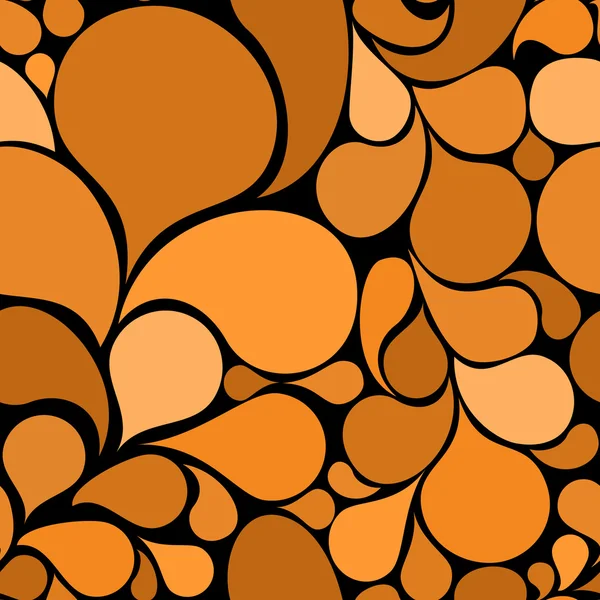 Orangefarbene abstrakte nahtlose Muster — Stockvektor