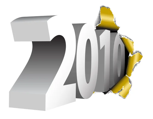 Felice anno nuovo 2010 — Vettoriale Stock