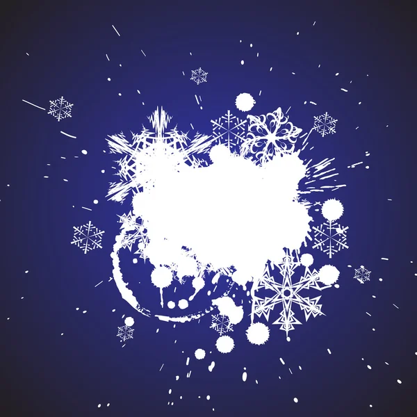 Blue Christmas Grunge abstrakter Hintergrund — Stockvektor
