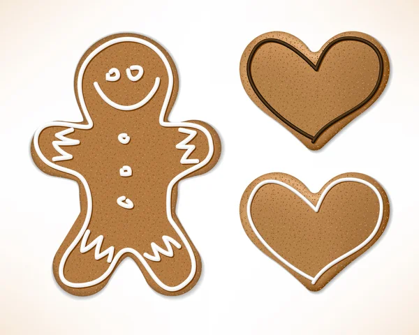 Christmas gingerbreads — Stock Vector