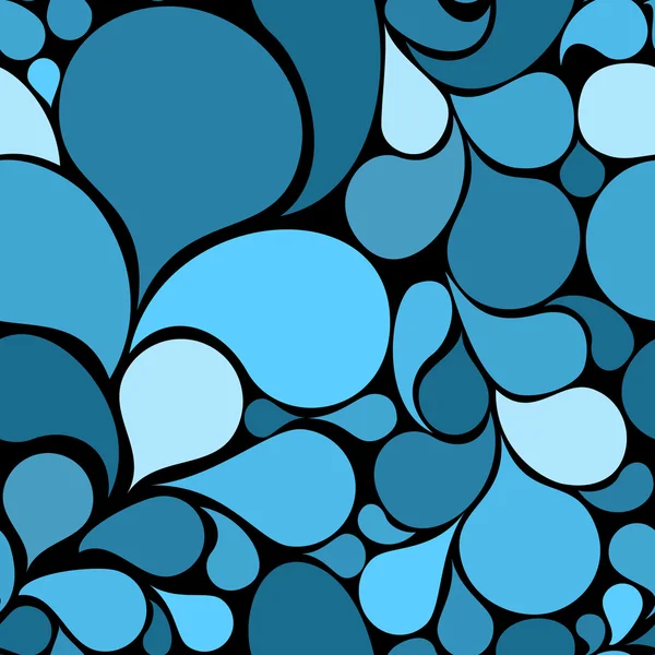 Blaues abstraktes nahtloses Muster — Stockvektor