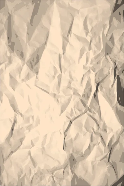 グランジしわくちゃの紙のテクスチャ — ストックベクタ