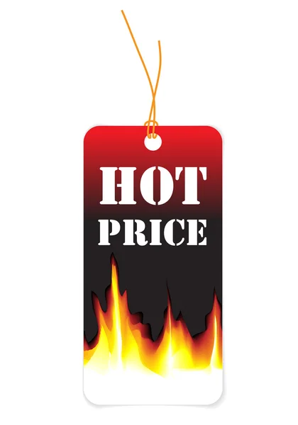 Etiqueta de papel para preço quente —  Vetores de Stock