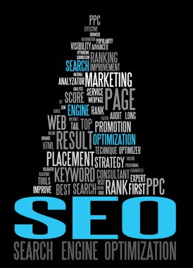 SEO - Search Engine Optimization poster clipart