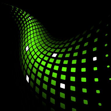 Abstract dynamic green background clipart