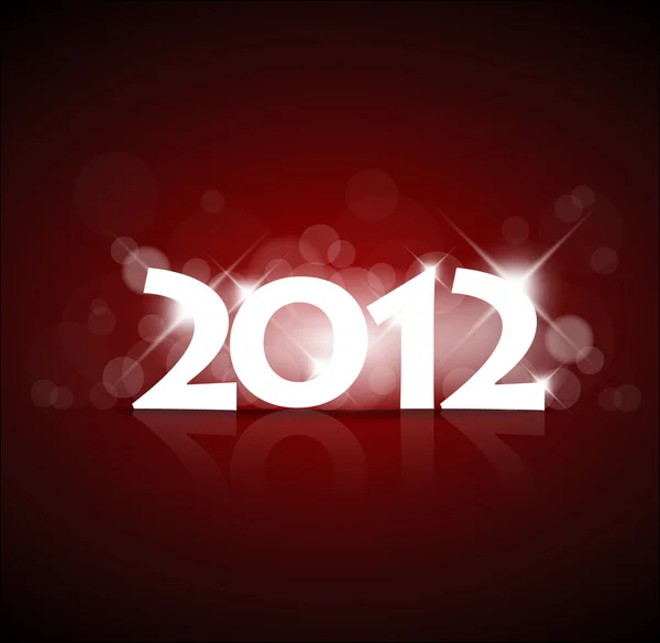Vector New Year card 2012 — Stock Vector