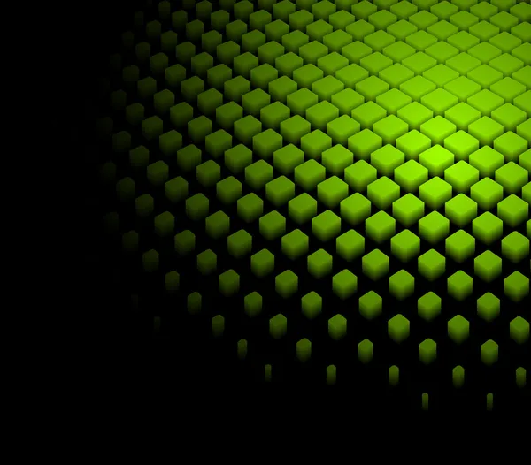 3D αφηρημένη δυναμική πράσινο φόντο — Διανυσματικό Αρχείο
