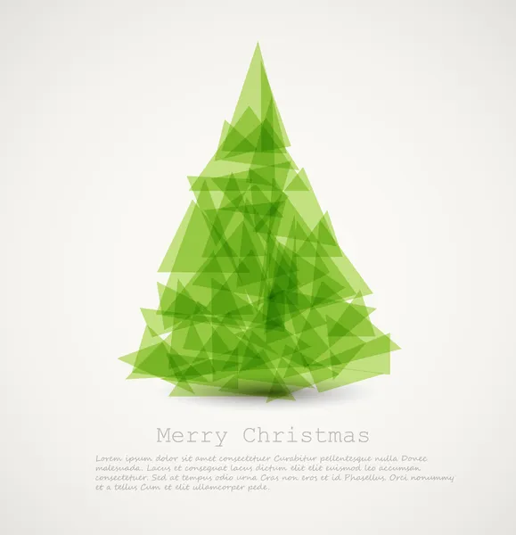 Διάνυσμα σύγχρονη αφηρημένη χριστουγεννιάτικο δέντρο — Διανυσματικό Αρχείο