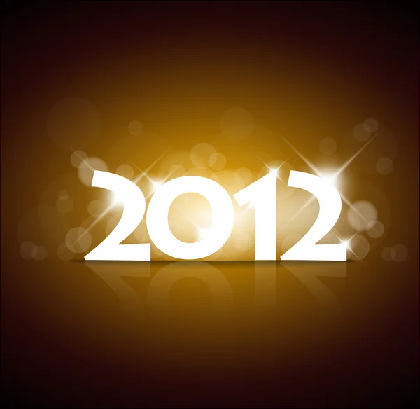 Vektör Yeni Yıl kartı 2012 — Stok Vektör