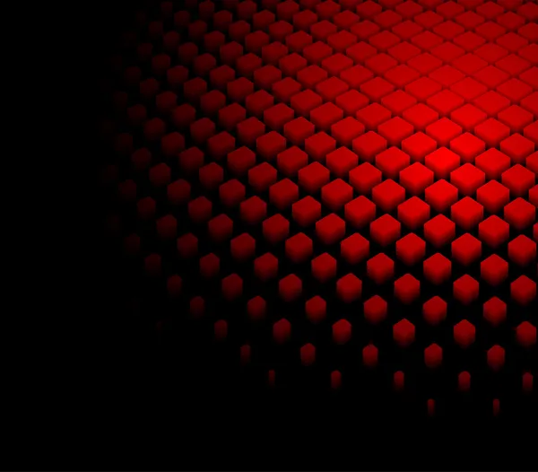 3d abstrait dynamique fond rouge — Image vectorielle
