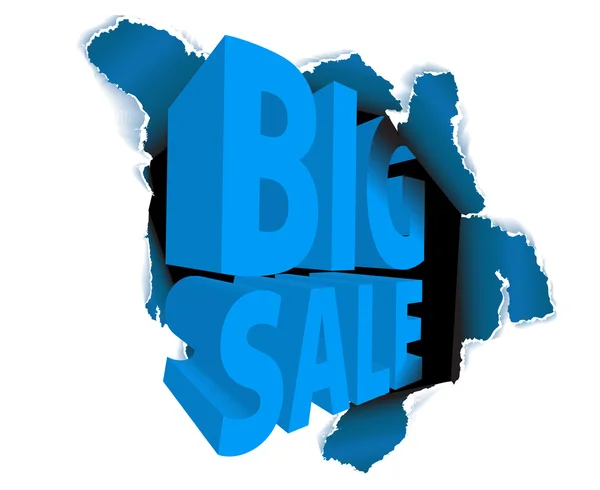 Big sale discount advertisement — Stock Vector