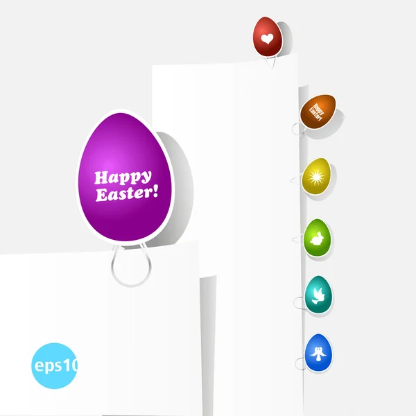 Easter badge. Vector