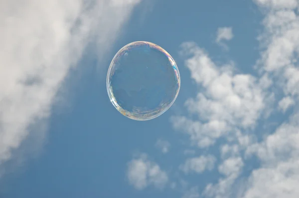 Soap bubble on the sky — Stock Photo, Image