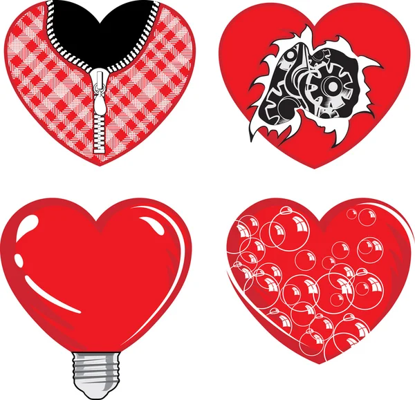 Rött hjärta Royaltyfria illustrationer