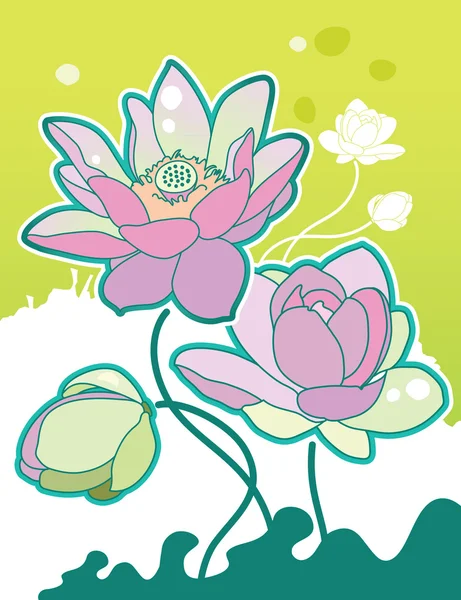 Flores da Primavera Natureza Ilustrações De Stock Royalty-Free