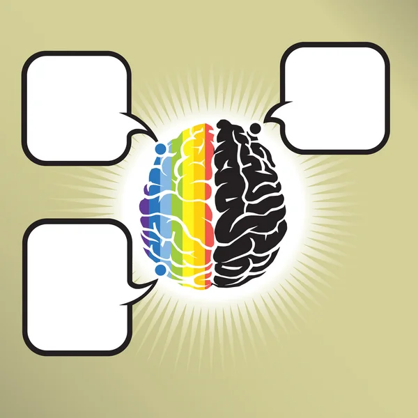 Cerveau gomo — Image vectorielle