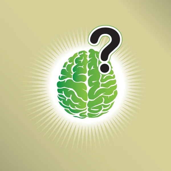 脳の質問 — ストックベクタ