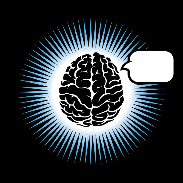 Symbool hersenen — Stockvector