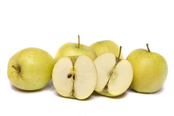 Kilka jabłek żółty — Zdjęcie stockowe