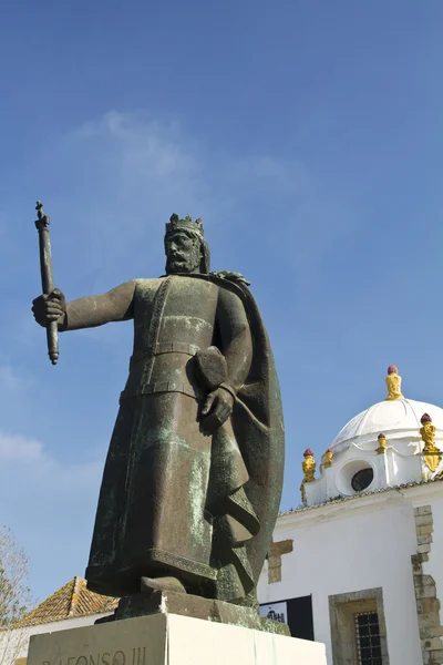 Статуя Д.Афонсу III — стоковое фото