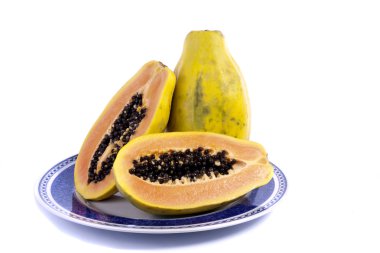 papaya meyve dilimlenmiş