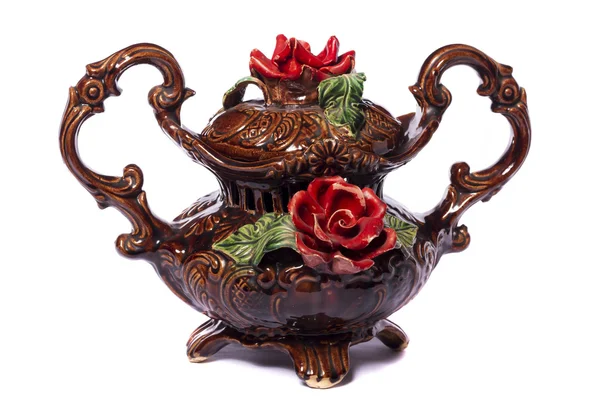 茶色の装飾的な花瓶 — ストック写真