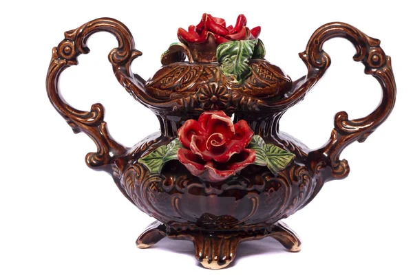Barna díszítő váza — Stock Fotó