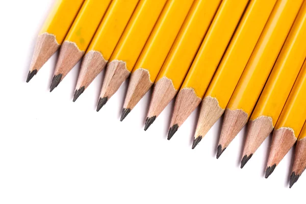 Lápis amarelos — Fotografia de Stock