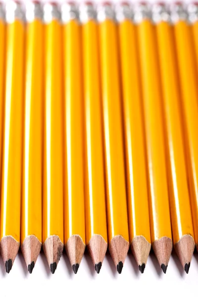 Gele potloden — Stockfoto