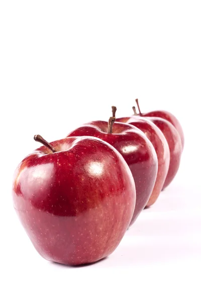 Červená jablka — Stock fotografie