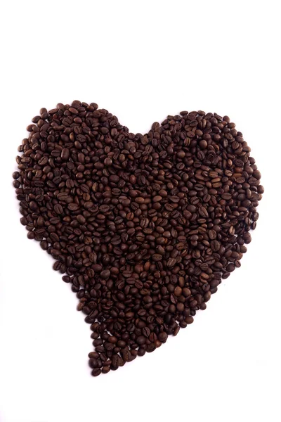 Жареные бобы кофе — стоковое фото
