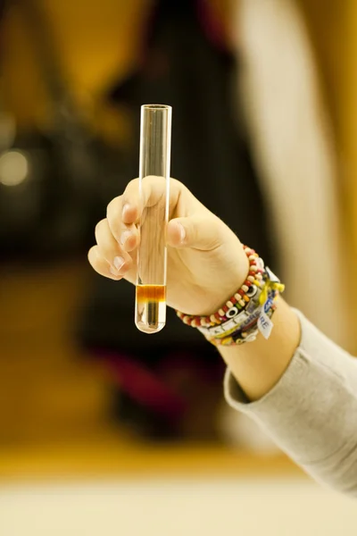 Chemie trubice experiment — Stock fotografie