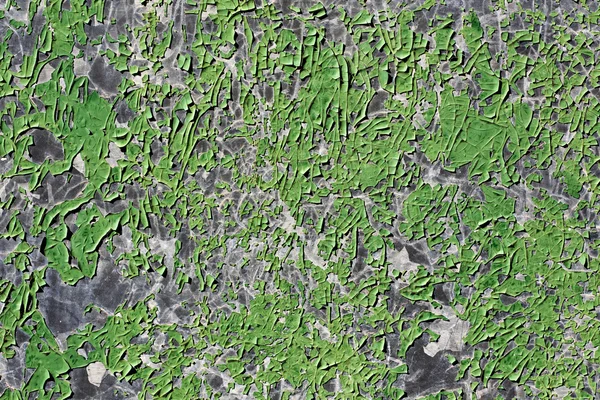 Текстура зеленого металу з очищеною фарбою — стокове фото