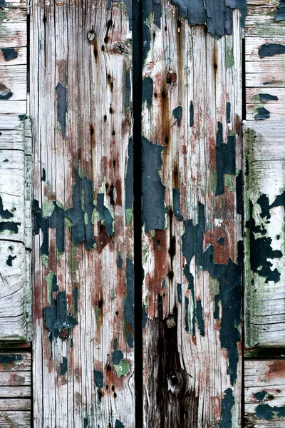 Struttura in legno con vernice sbucciata — Foto Stock