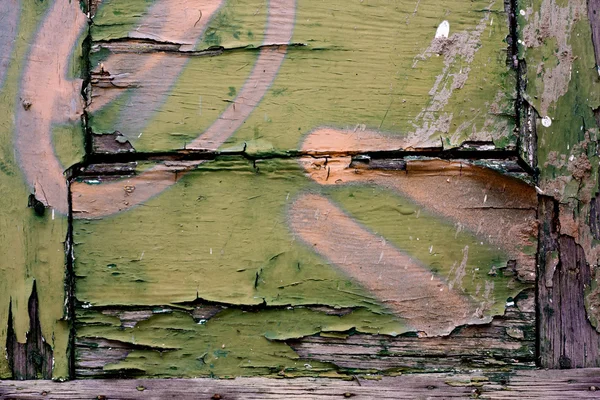 Texture en bois avec peinture pelée — Photo