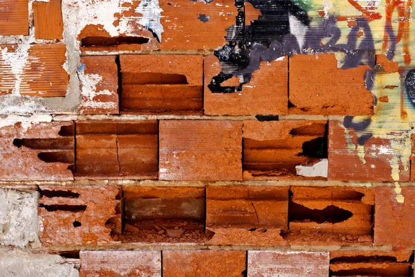 Worn texture brick wall — Stock Photo, Image