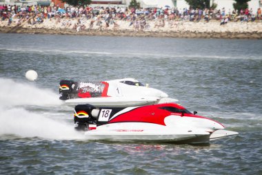 Powerboat racing clipart