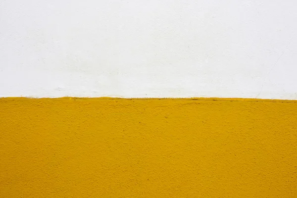 Witte en gele muur textuur — Stockfoto