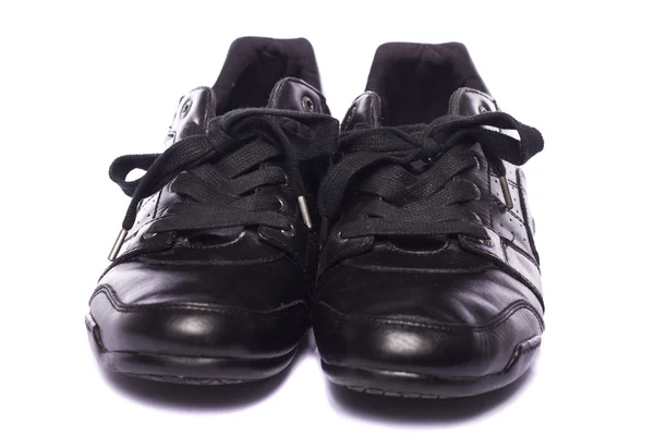 Manliga svarta skor — Stockfoto