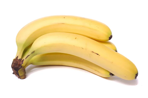 Банани на білому — стокове фото