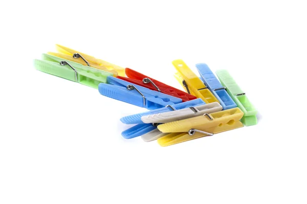 Colorful cloth pegs — Stock Photo, Image