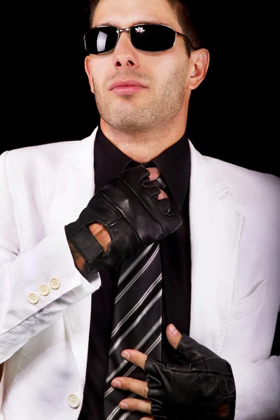 White suit male — Stock Photo, Image