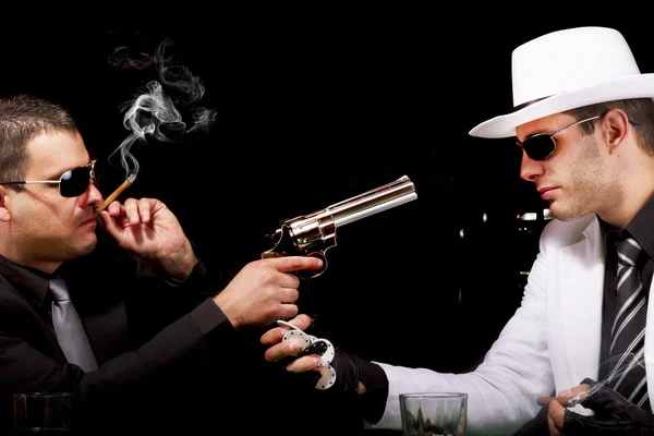 Two gangsters — Stock Photo, Image