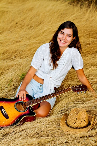 stock image Beautiful young country girl